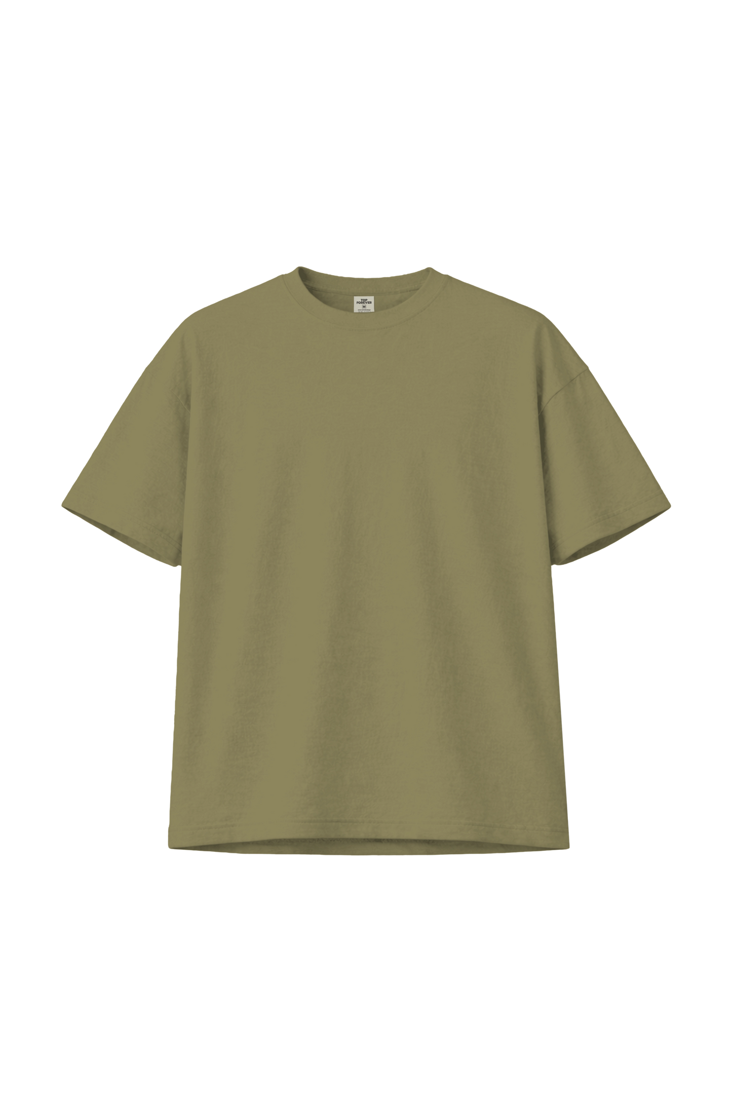 เสื้อยืดโอเวอร์ไซส์ สีพื้น ผ้าลินินผสมฝ้าย