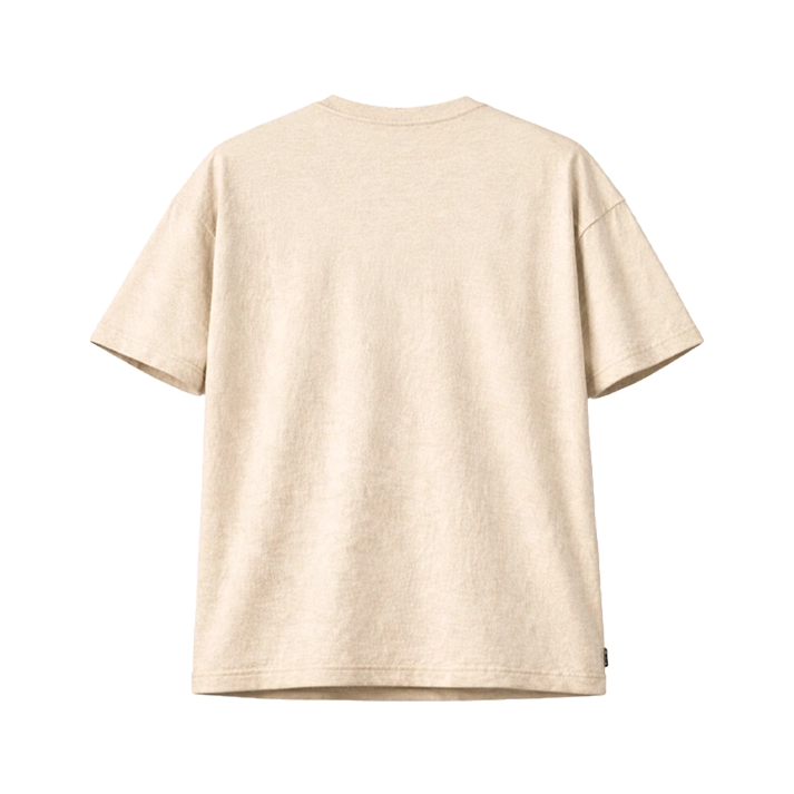 เสื้อยืดโอเวอร์ไซส์ สีพื้น ผ้าลินินผสมฝ้าย