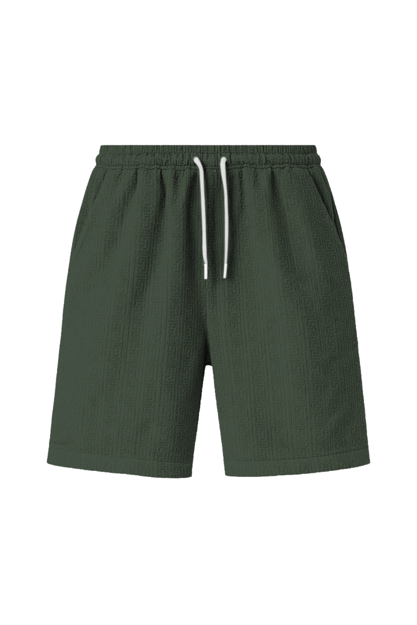 กางเกงขาสั้น ผู้ชาย ผ้าวิสโค้ท ลายเขาวงกต