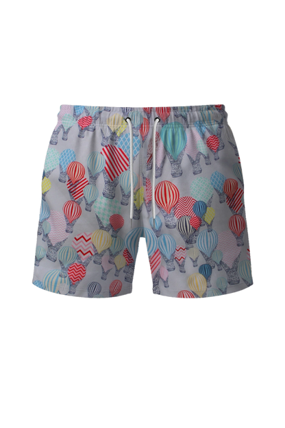 กางเกงว่ายน้ำขาสั้น ผ้ามีลวดลาย