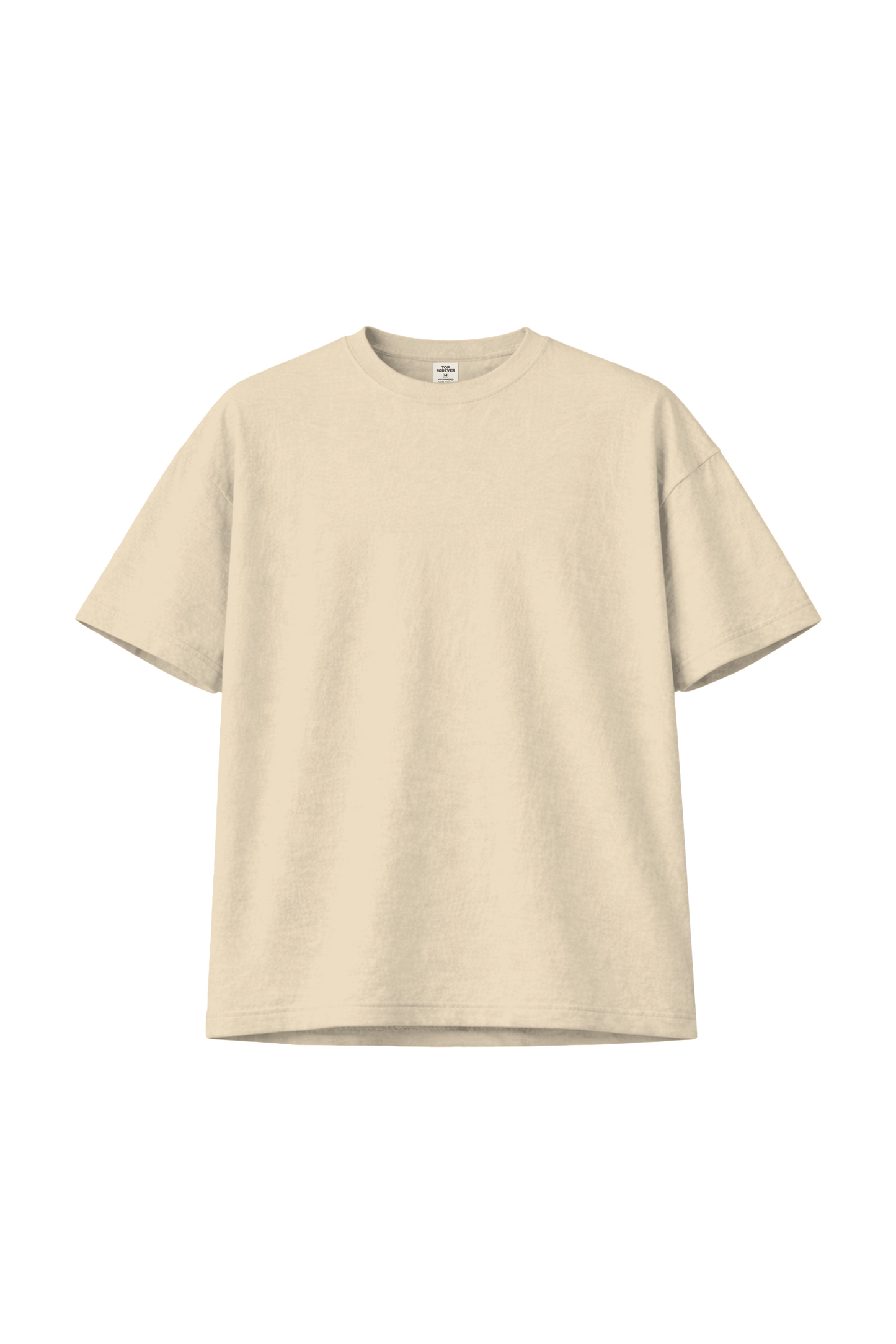 เสื้อยืดโอเวอร์ไซส์ สีพื้น ผ้าลินินผสมฝ้าย