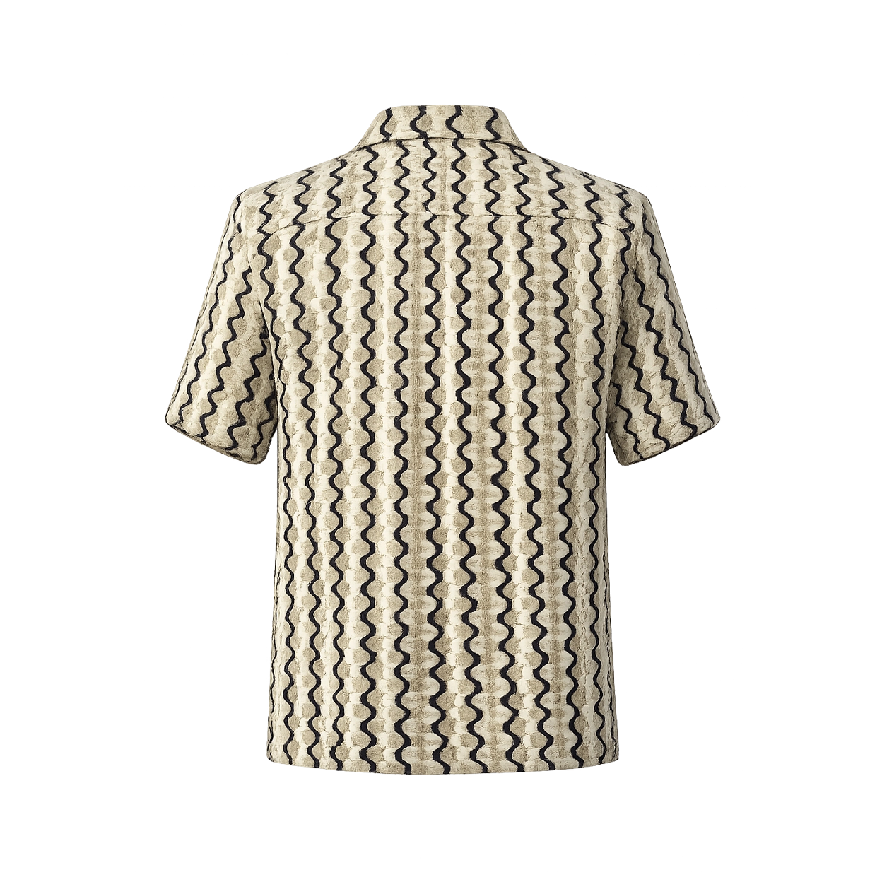 เสื้อเชิ้ต สไตล์ฮาวาย ลายคลื่นใหญ่