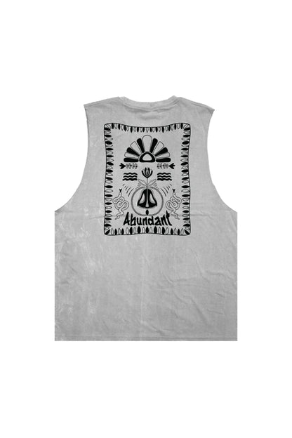 เสื้อกล้ามแขนกุด ผ้าคอตตอนฟอกขาว