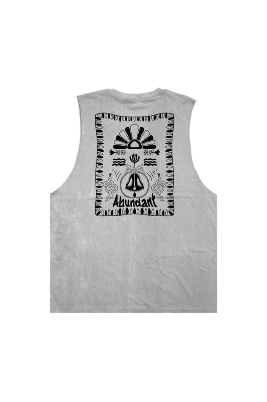 เสื้อกล้ามแขนกุด ผ้าคอตตอนฟอกขาว