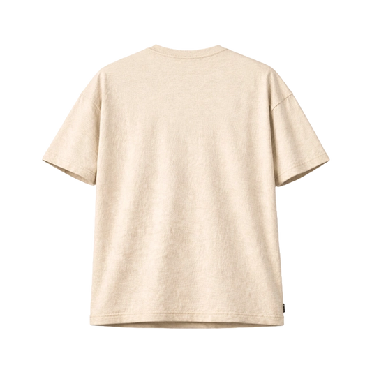 เสื้อยืดโอเวอร์ไซส์ สีพื้น ผ้าลินินผสมฝ้าย