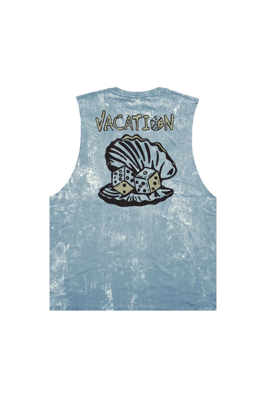 เสื้อกล้ามแขนกุด ผ้าคอตตอนฟอกขาว