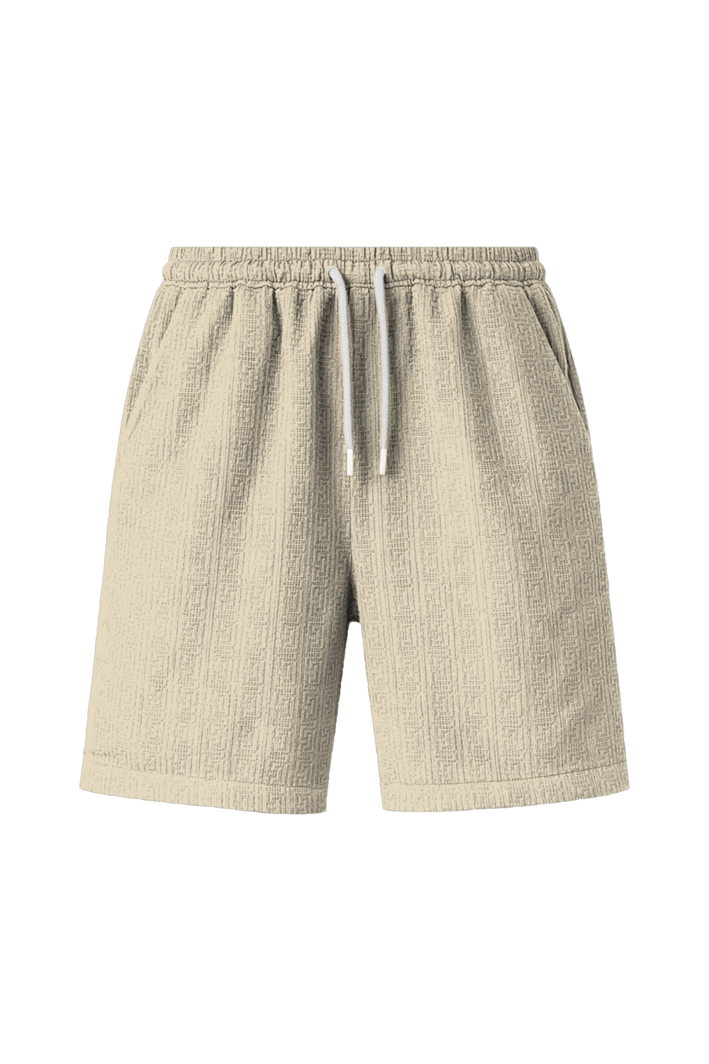 กางเกงขาสั้น ผู้ชาย ผ้าวิสโค้ท ลายเขาวงกต