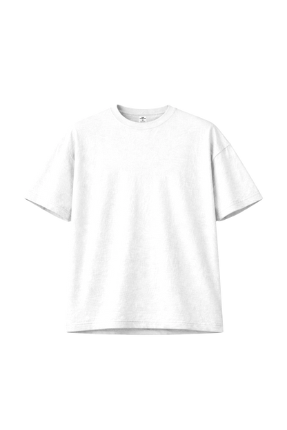 เสื้อยืดโอเวอร์ไซส์ สีพื้น ผ้าลินินผสมฝ้าย