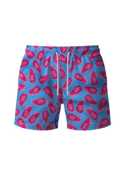 กางเกงว่ายน้ำขาสั้น ผ้ามีลวดลาย