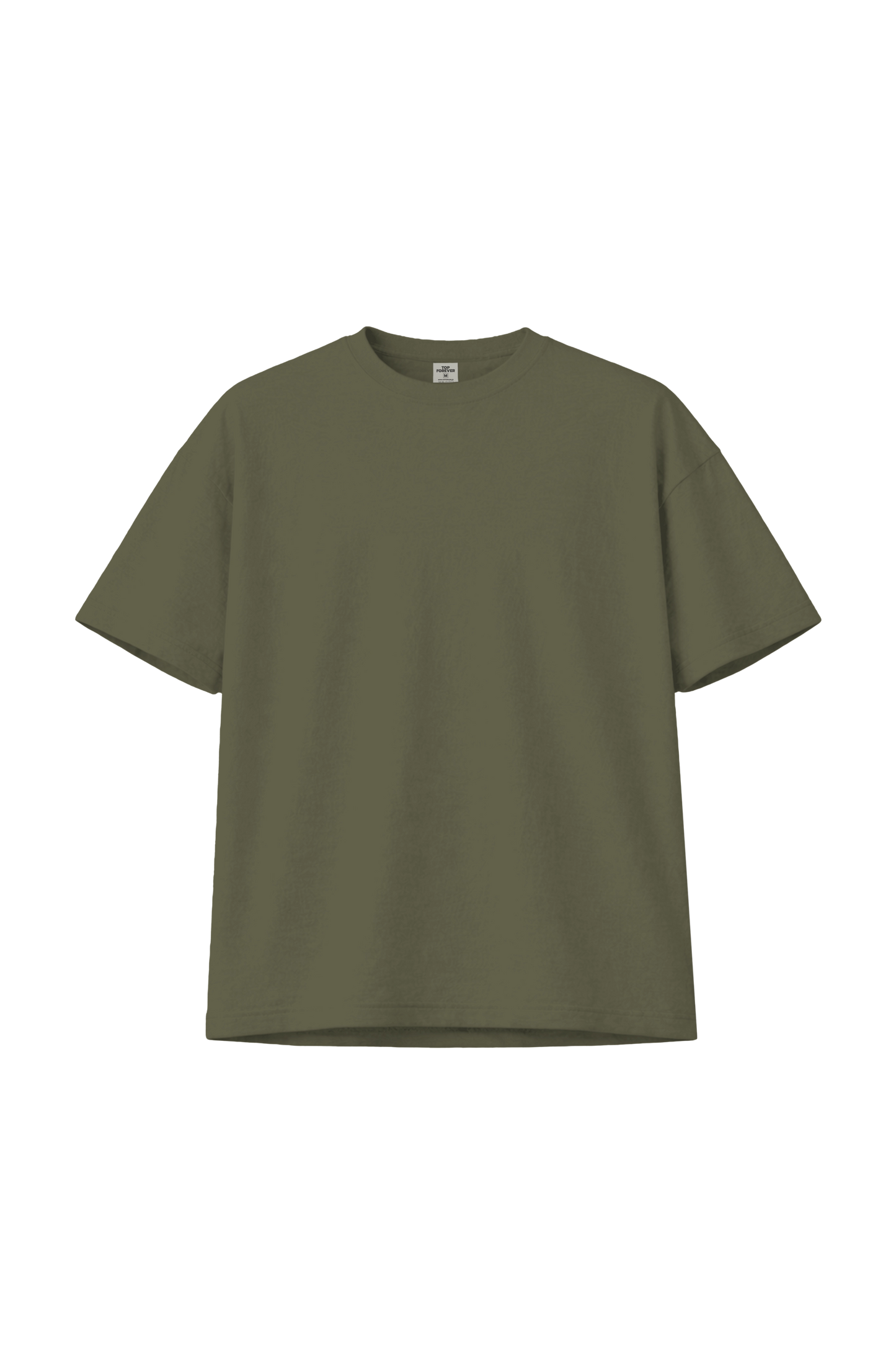 เสื้อยืดโอเวอร์ไซส์ สีพื้น ผ้าลินินผสมฝ้าย