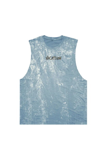 เสื้อกล้ามแขนกุด ผ้าคอตตอนฟอกขาว