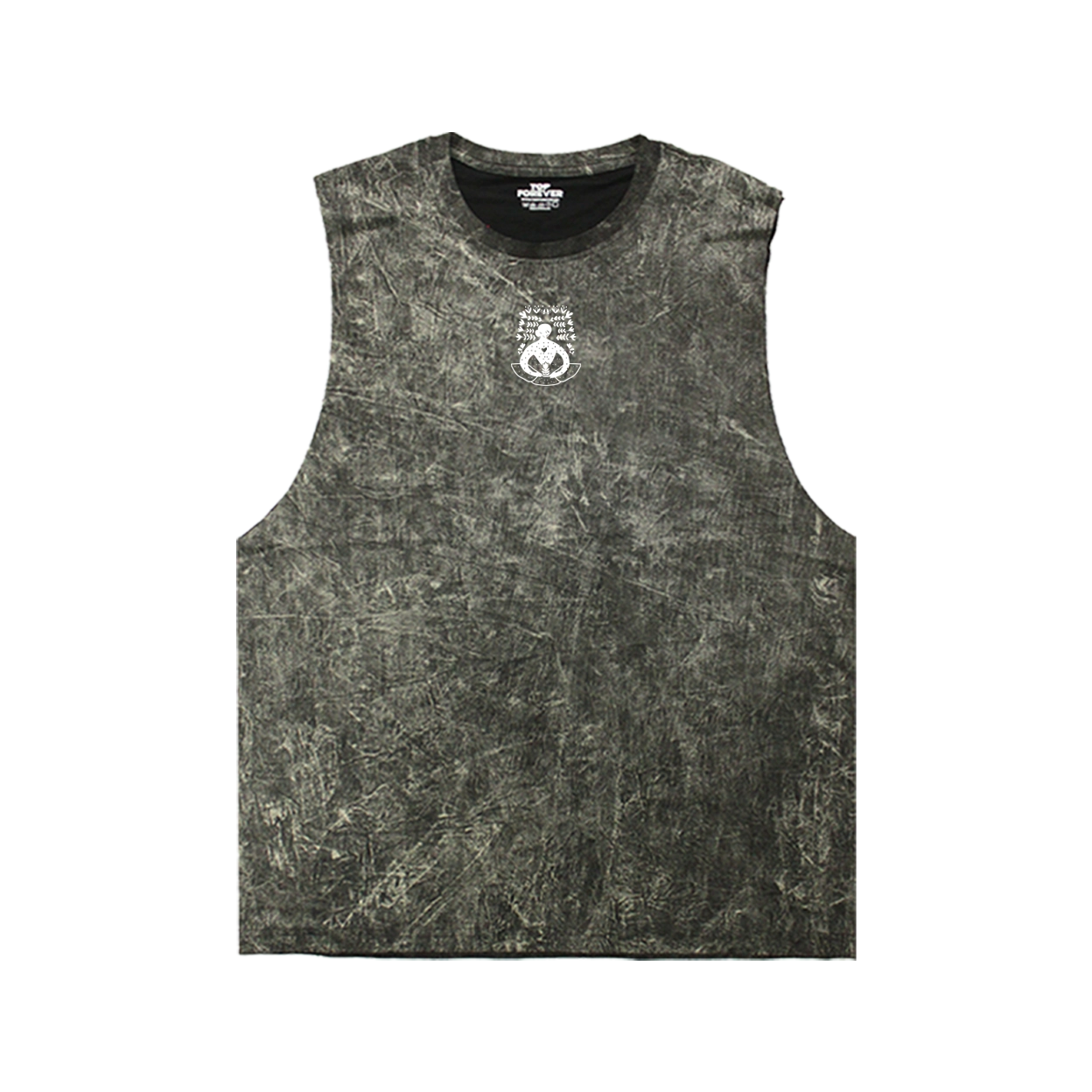 เสื้อกล้ามแขนกุด ผ้าคอตตอนฟอกขาว