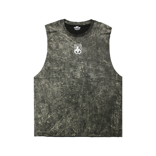 เสื้อกล้ามแขนกุด ผ้าคอตตอนฟอกขาว