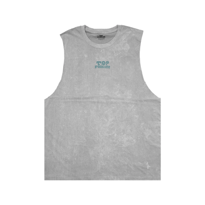 เสื้อกล้ามแขนกุด ผ้าคอตตอนฟอกขาว