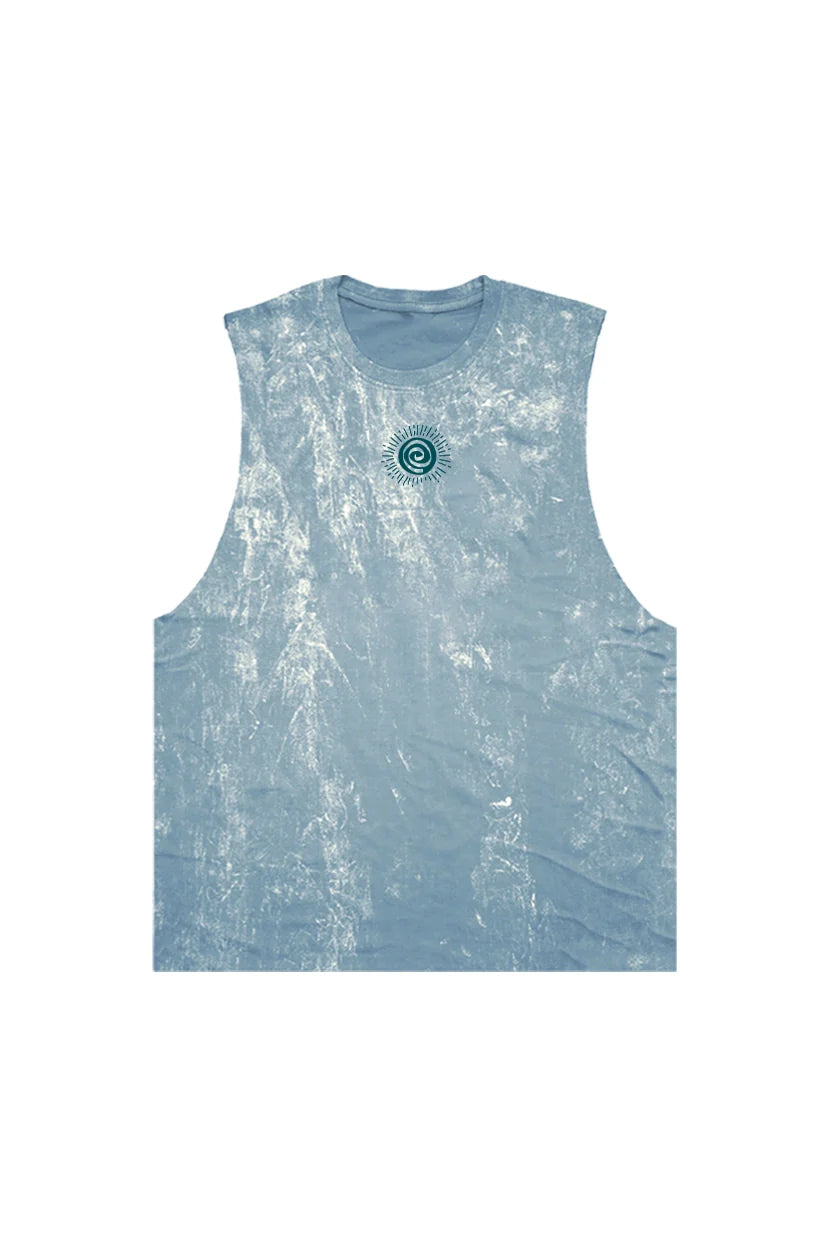 เสื้อกล้ามแขนกุด ผู้ชาย ผ้าคอตตอนฟอกขาว