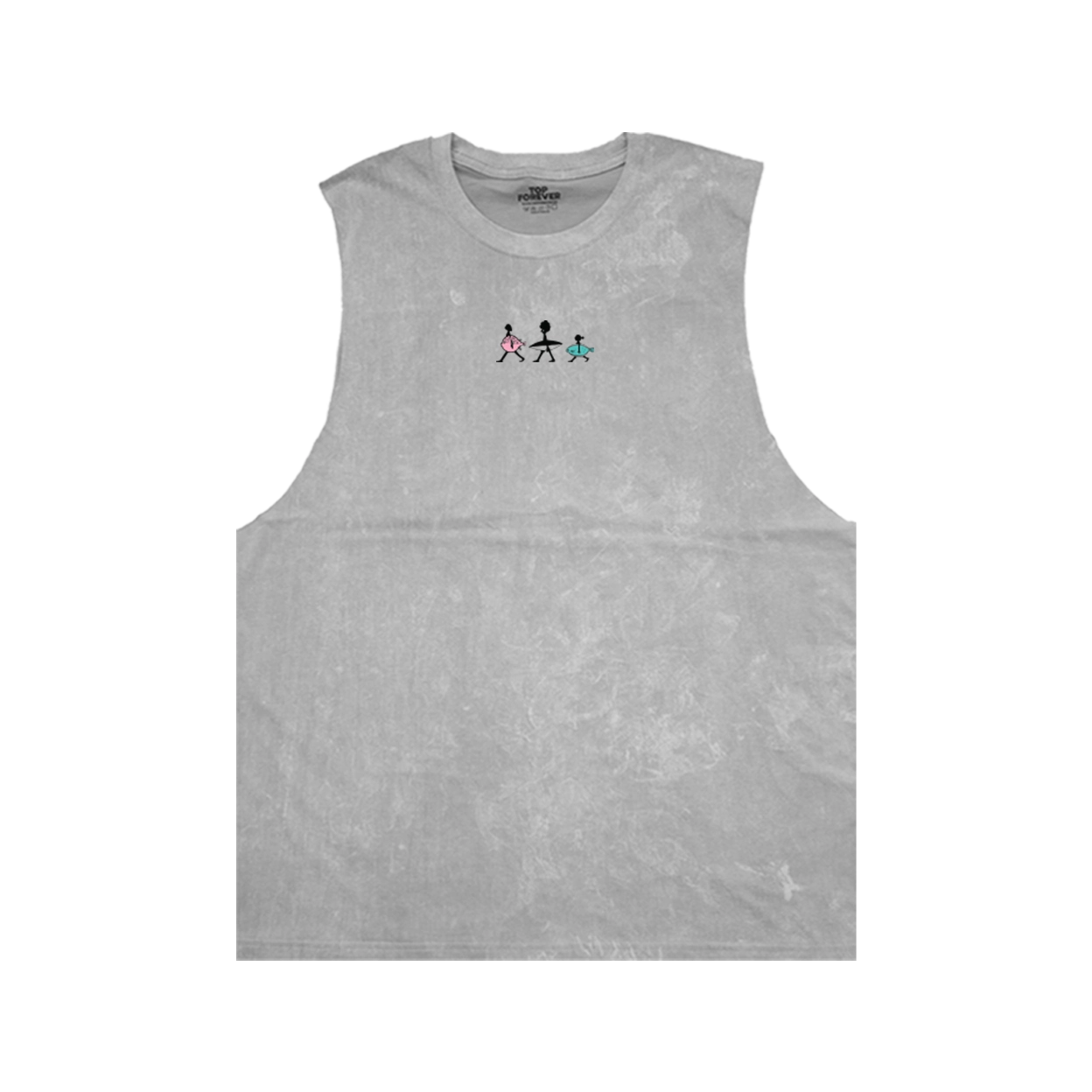 เสื้อกล้ามแขนกุด ผ้าคอตตอนฟอกขาว