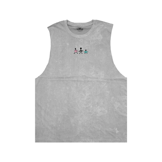 เสื้อกล้ามแขนกุด ผ้าคอตตอนฟอกขาว