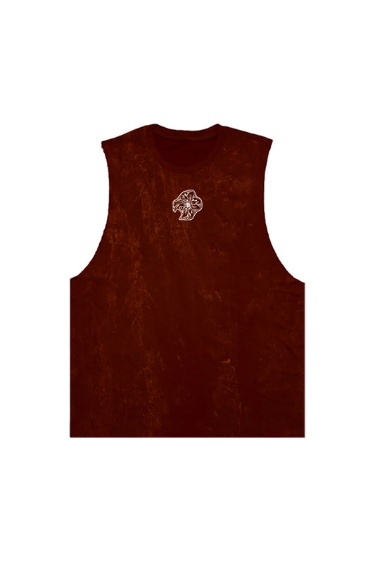 เสื้อกล้ามแขนกุด ผู้ชาย ผ้าคอตตอนฟอกขาว