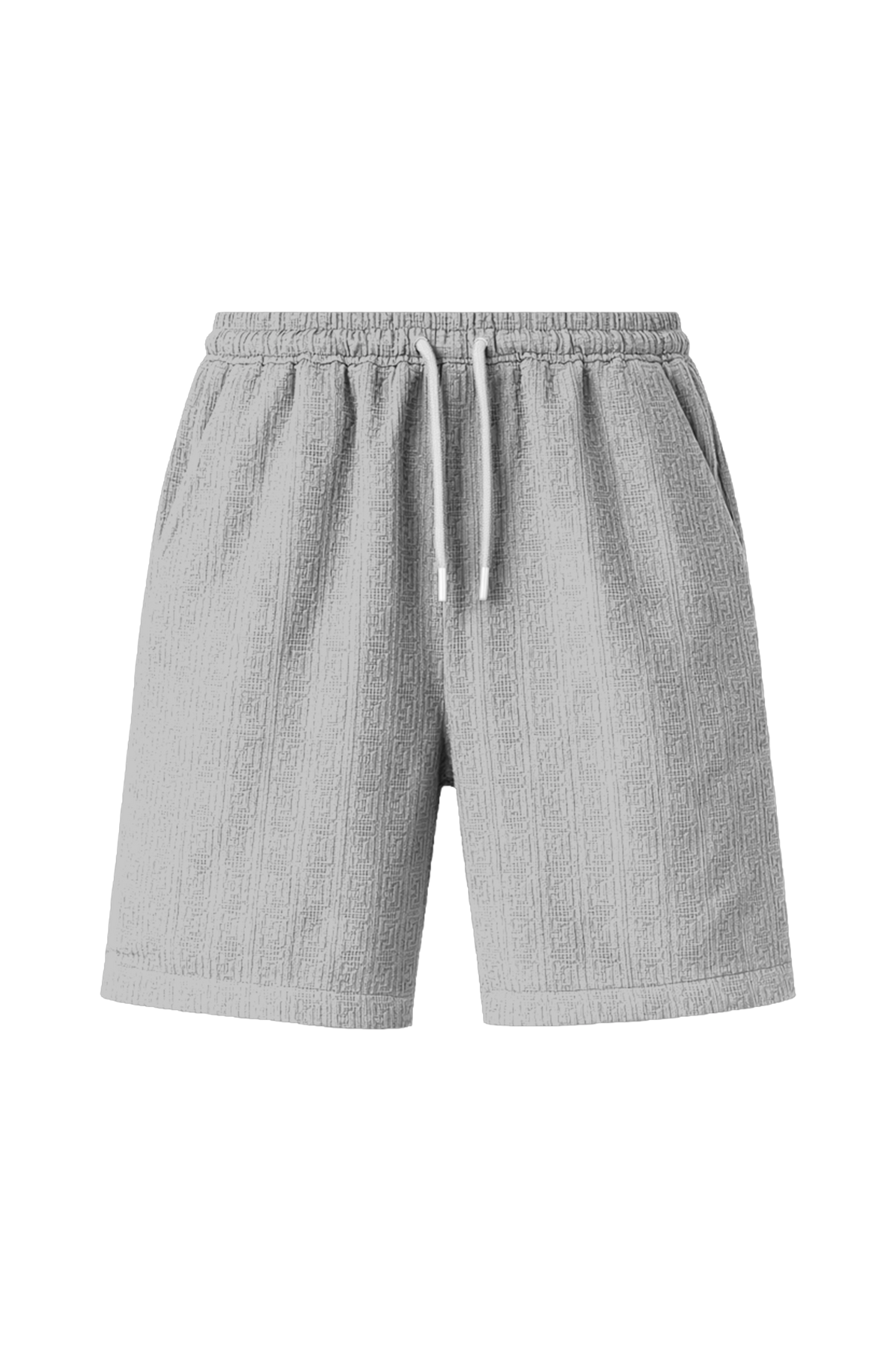 กางเกงขาสั้น ผู้ชาย ผ้าวิสโค้ท ลายเขาวงกต