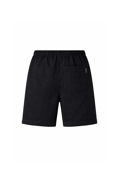 กางเกงขาสั้น ผู้ชาย ผ้าวิสโค้ท ลายเขาวงกต