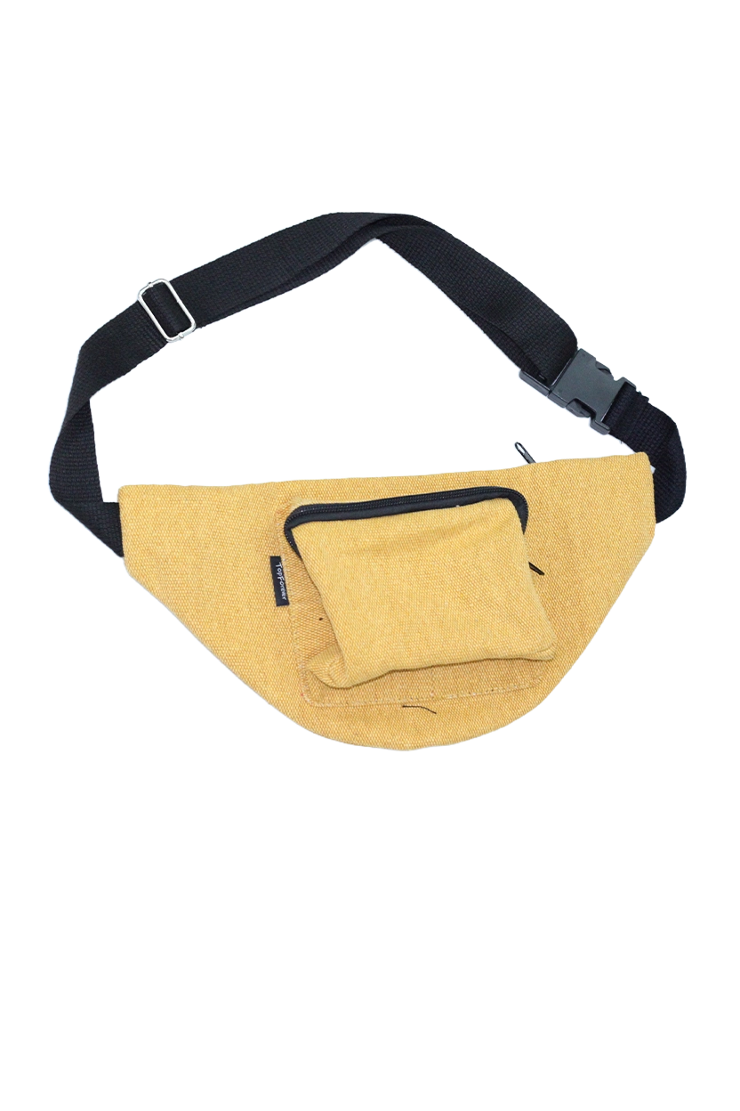 กระเป๋าคาดอก ผ้ากระสอบ